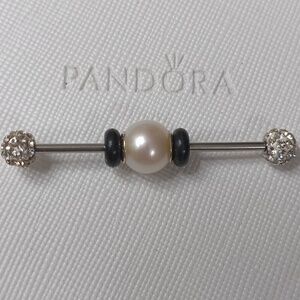 Pandora Essence SilverFreshwater Cultured Pearl Dignity Charm(4 Listed Separate)